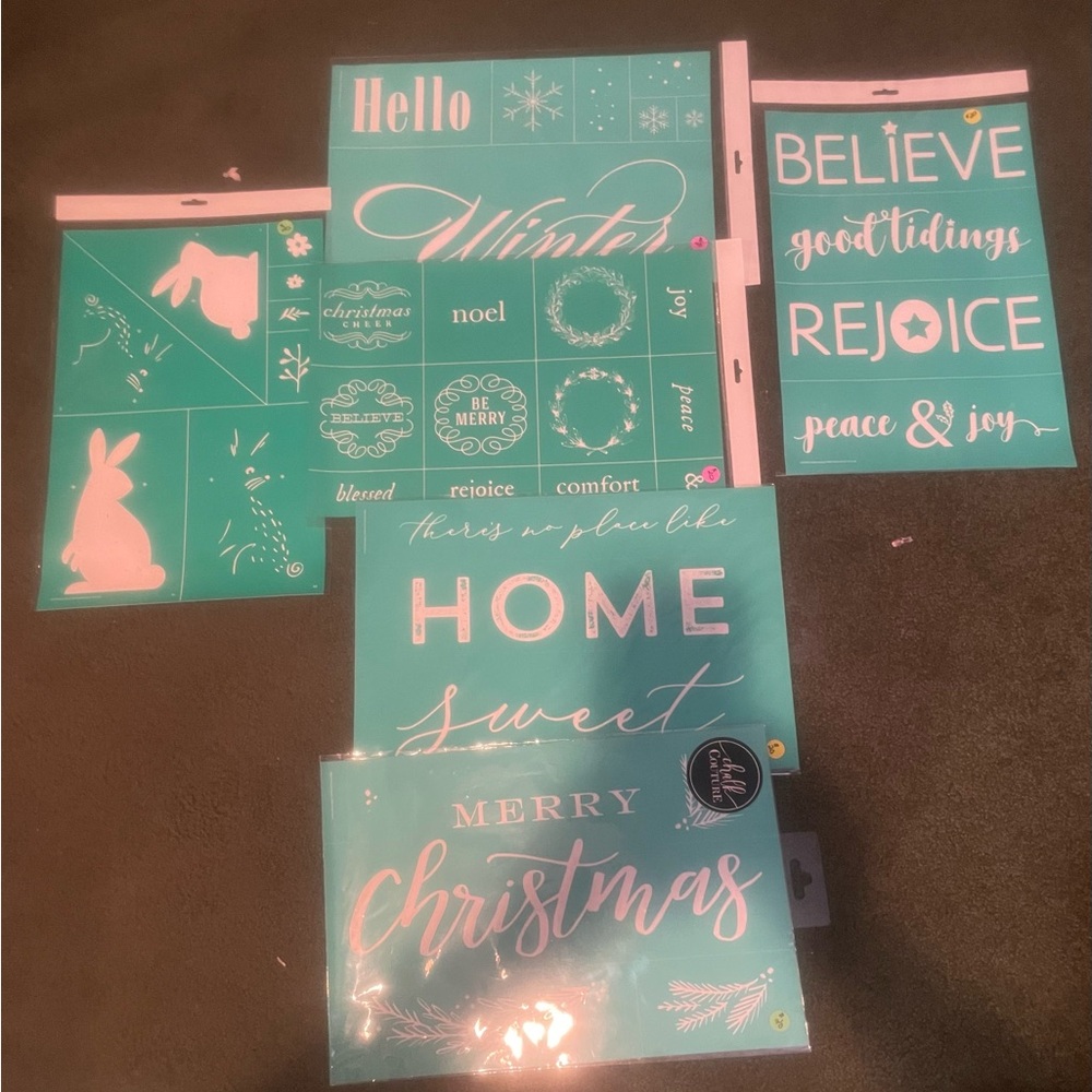 6 new size C Chalk Couture transfers